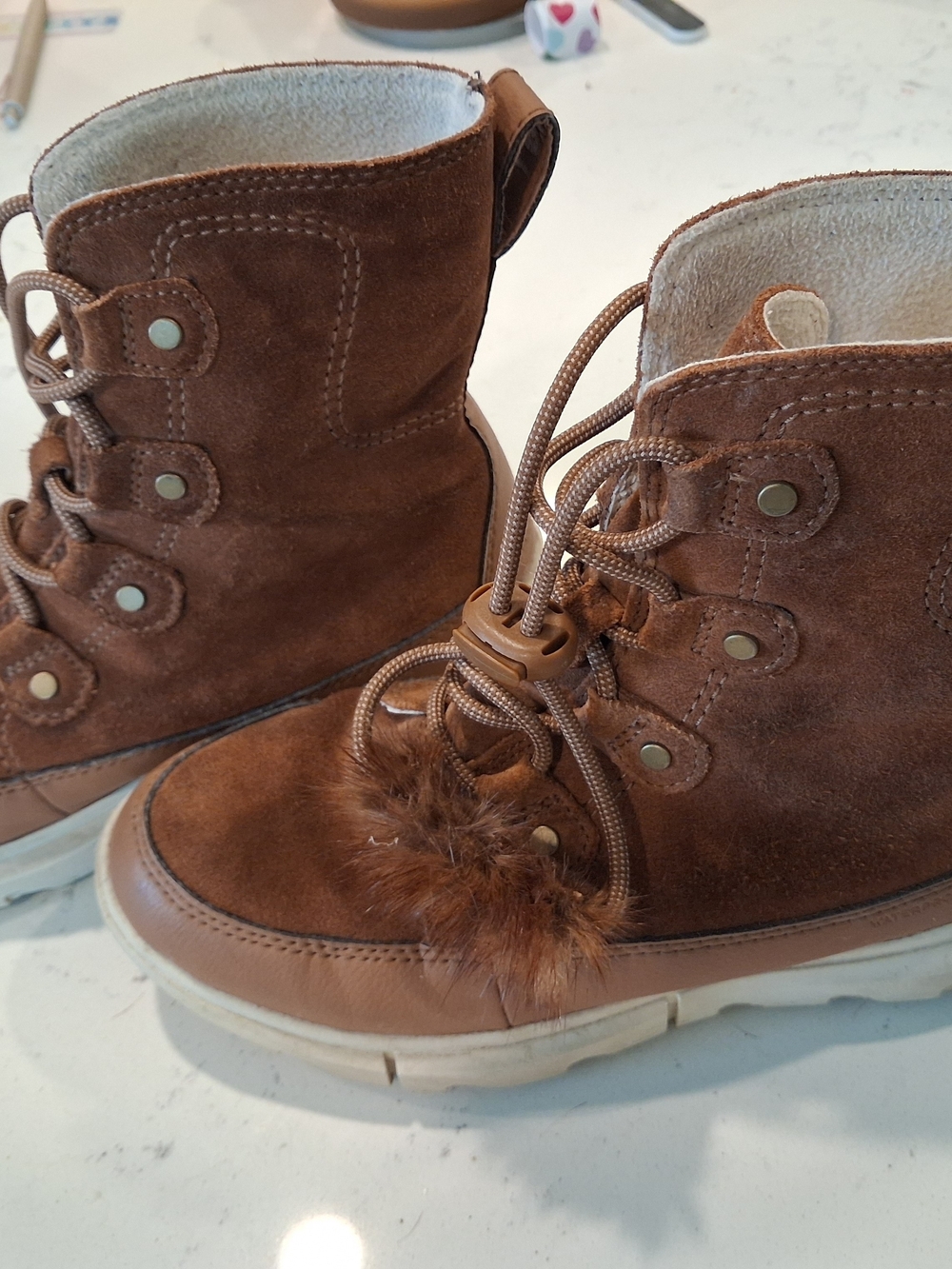 Sorel Kids Explorer Lace Waterproof Winter Boots - Youth Size 3